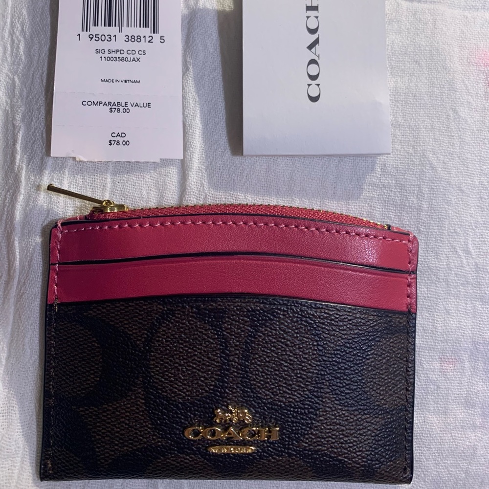 Coach coin & card wallet! Never used